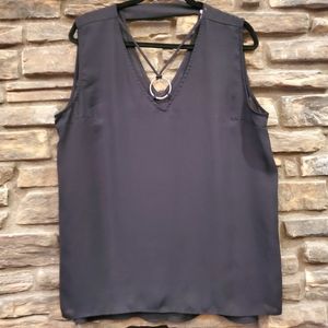KATE & MALLORY BLACK SLEEVELESS TOP